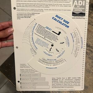Duct Size Calculator